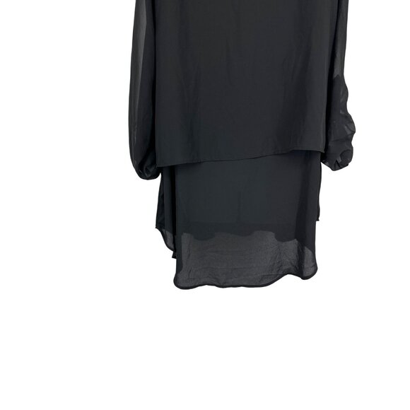 Lane Bryant Womens Roll Tab Sleeve Button-Down Hi-Low Tunic Top Size 18/20 - Picture 5 of 10